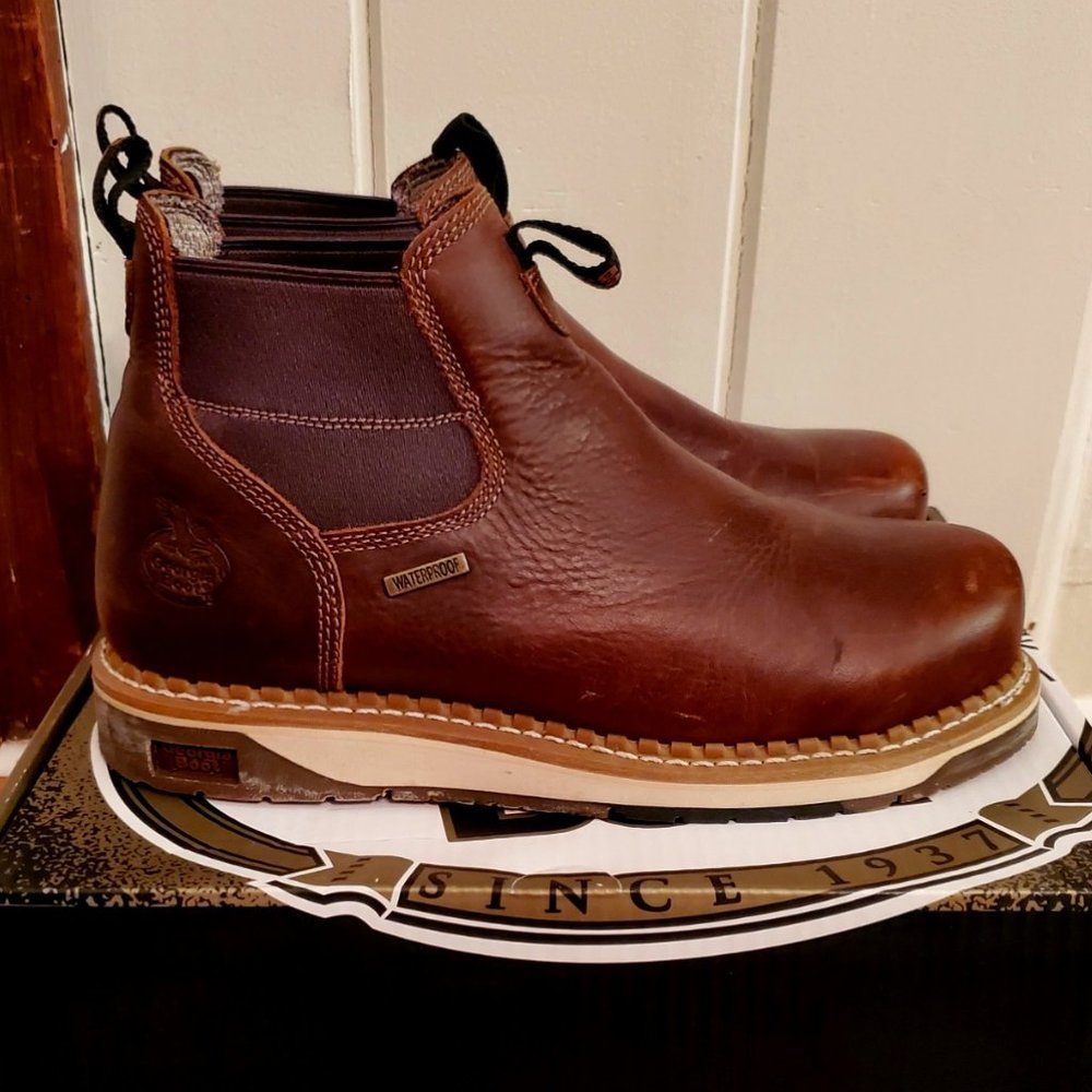 Georgia Boot Waterproof Steel Toe Chelsea Work Boot